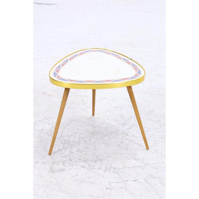 Beautiful vintage plant stand with a colorful checkered pattern FEATURES • High-quality workmanship • Material: Wood...