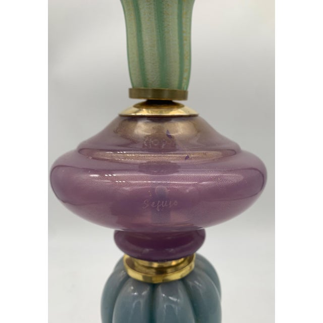 Vintage Table Lamp by Seguso, Italy, 1960s For Sale - Image 4 of 6