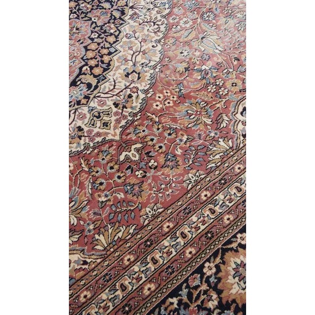 Large Vintage Wool Rug in Oriental Style with Calm Colors For Sale - Image 6 of 12