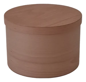 Round Beech Wooden Box by Villahomecollection