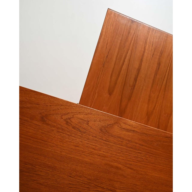 Vintage Scandinavian Teak Bookcase with Writing Desk, 1960s For Sale - Image 10 of 11