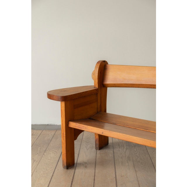 Pine Bench by David Rosén, 1940s For Sale - Image 3 of 6