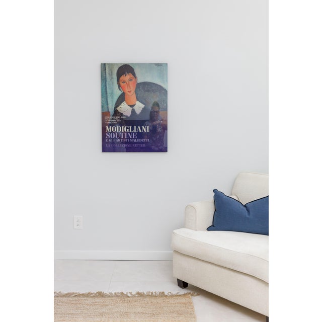 Figurative Vintage Framed Modigliani Exhibition Poster, Italian Museum Print For Sale - Image 3 of 5