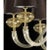 Modern Gold Murano Glass Chandelier in Contemporary Style For Sale - Image 6 of 7