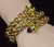 Mid-Century Modern Rare Vintage Fope 18k Gold Double Wrap Twist Snake Bracelet With Amethyst & Peridot For Sale - Image 3 of 15