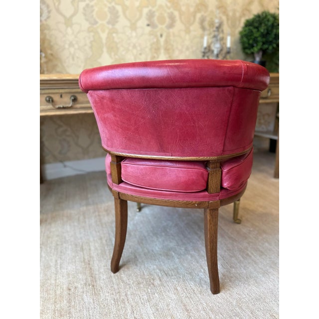 Soane Britain Custom Made One of a Kind Leather Chair For Sale In Los Angeles - Image 6 of 12