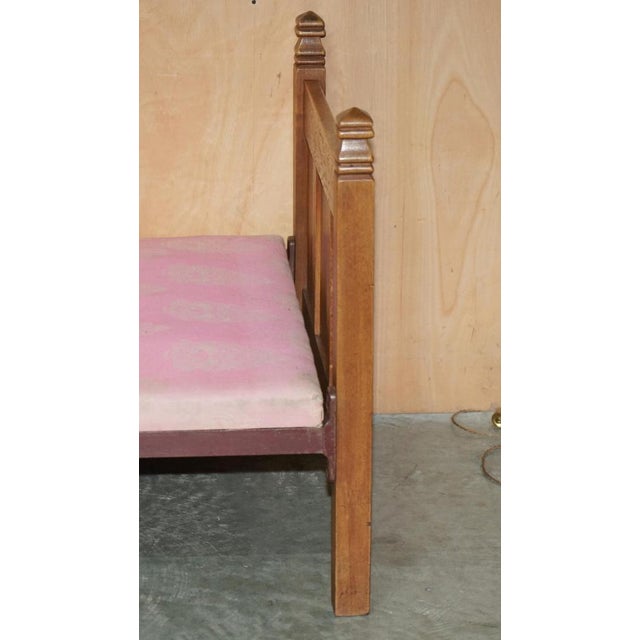 Arts & Crafts Limed Oak Cotswold Single Bed from Tudor Furniture, 1930s For Sale - Image 10 of 15