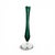 Contemporary Signed Val Saint Lambert Emerald Green Cased Crystal Soliflore Vase, Belgium 9.5" For Sale - Image 3 of 11