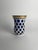 Traditional 19th Century Bohemian Blue and White Cut Glass Beaker For Sale - Image 3 of 6