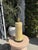 Vintage Greek Key Gold Leaf Column Table Lamp For Sale - Image 4 of 16