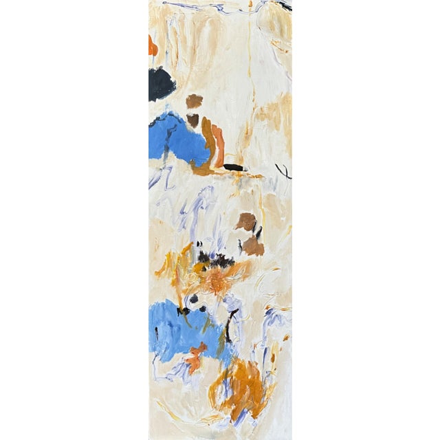 Contemporary "Beach Day" Abstract Diptych Painting by Laurie MacMillan, Framed For Sale - Image 3 of 7