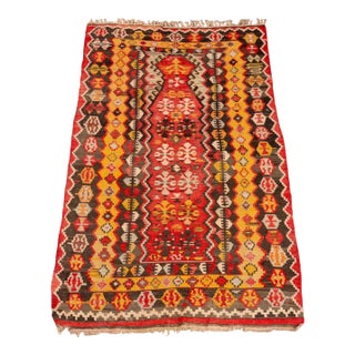 Turkish Kilim Flatweave Rug, 6' X 3' 5" For Sale