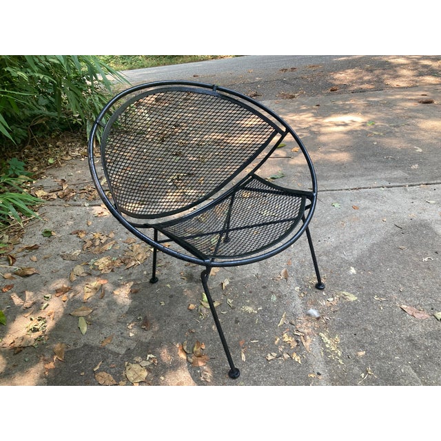 Mid 20th Century Mid 20th Century Attributed to Tempestini for Salterini Oversized Radar Lounge Chair For Sale - Image 5 of 11