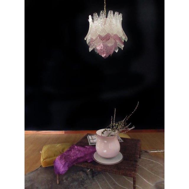 Italian Murano Pendant Transparent and Amethyst Glasses, Set of 2 For Sale - Image 6 of 16