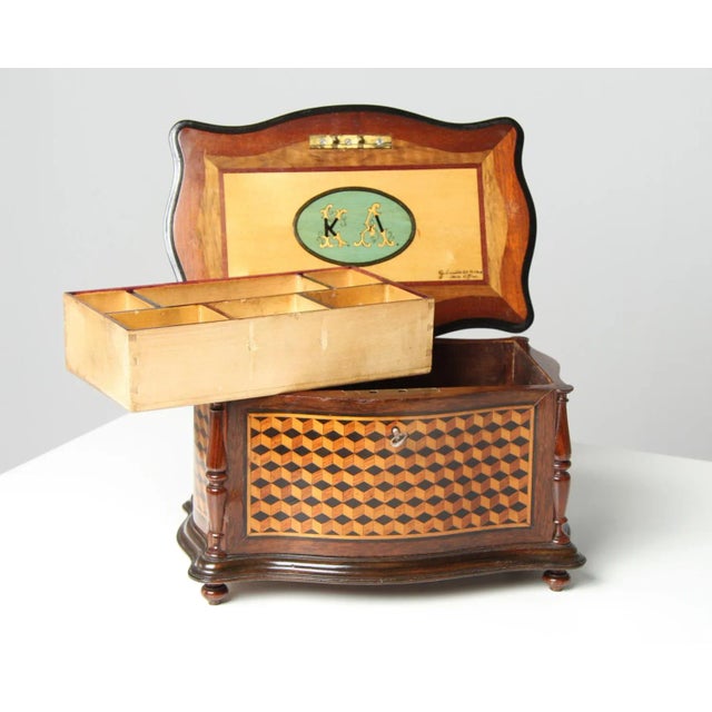 Art Nouveau Box with Marquetry, 1906 For Sale - Image 6 of 13