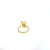 Early 21st Century 18k Yellow Gold Leaf Design 1.04ct Diamond Ring, Size 6.25 For Sale - Image 5 of 6