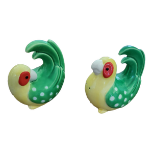 Vintage Fitz and Floyd Parrot Salt and Pepper Shakers