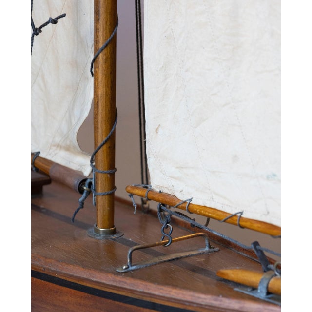 Art Deco Carved wood racing Yawl For Sale - Image 3 of 12