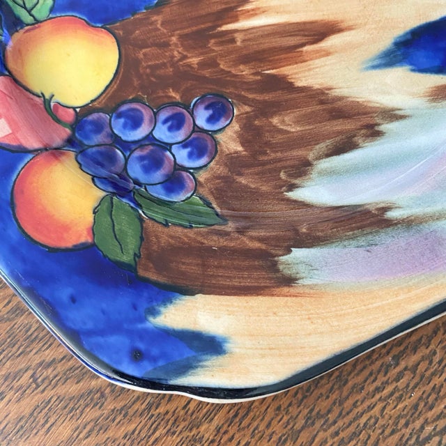 Art Deco H & K Tunstall Autumn Luncheon Plate - Made in England For Sale - Image 3 of 6