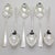 Silver Vintage Italian Handmade Genuine Silver Sugar Spoons, 1970s, Set of 6 For Sale - Image 8 of 15