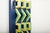 Wooden Wall Relief with Beams Painted Blue & Geometric Central Parts Painted Green/Yellow, 1950s For Sale - Image 4 of 14