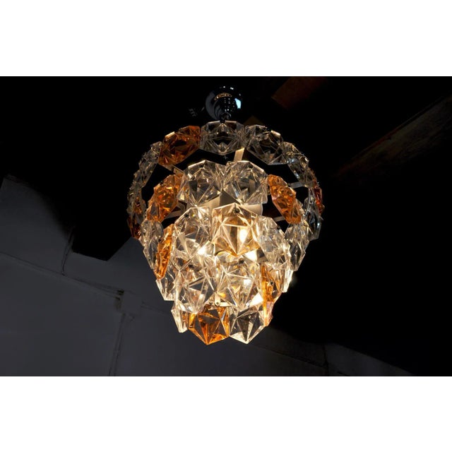 Bicolored Chandelier from Kinkeldey, 1970s, Germany For Sale - Image 6 of 8