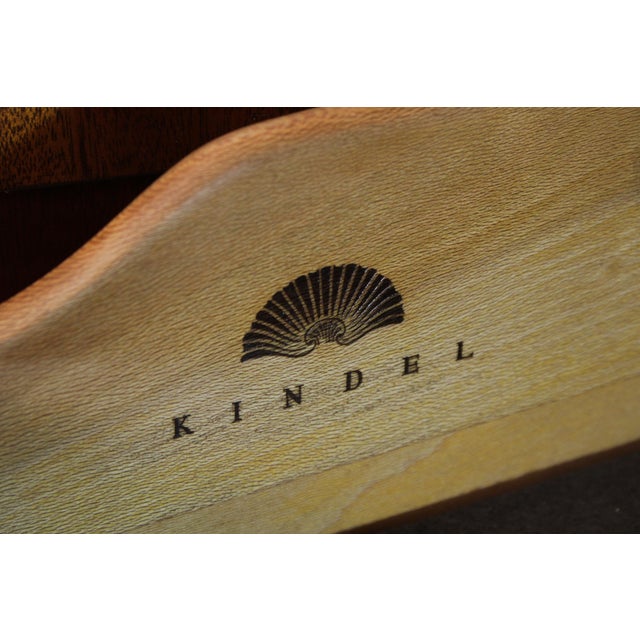 Kindel Neoclassical Mahogany Breakfront Bookcase For Sale - Image 18 of 18