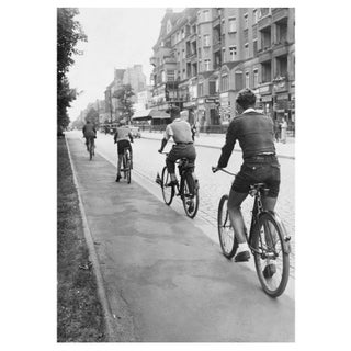 'Cycling on Seestrasse' Unframed Archival Pigment Print For Sale