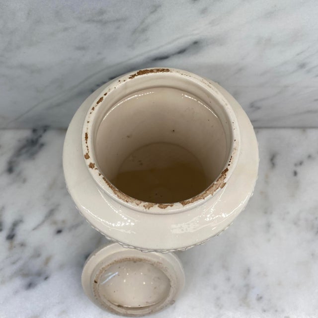 Antique Italian Apothecary Jar Venetian Porcelain Urn Large "Mirto" For Sale - Image 9 of 11