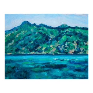 Morning View of Molokai Oil Painting Seascape