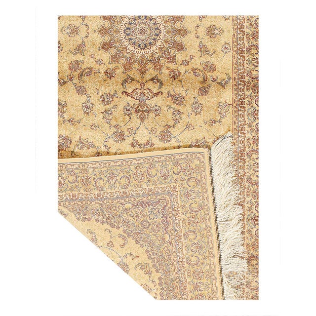 Traditional Pasargad DC Persian Isfahan Design Runner For Sale - Image 3 of 3