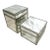 Pair of Restoration Hardware Glass Storage Boxes For Sale