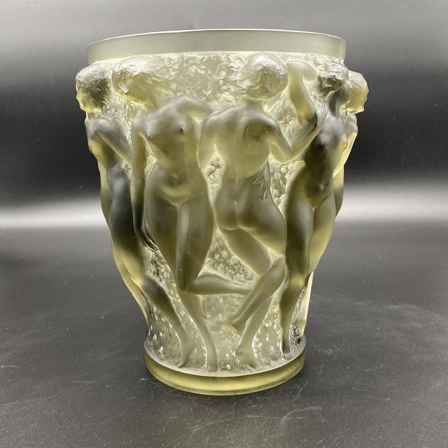 Bacchantes Vase in Gray Glass, 1924 For Sale - Image 4 of 16