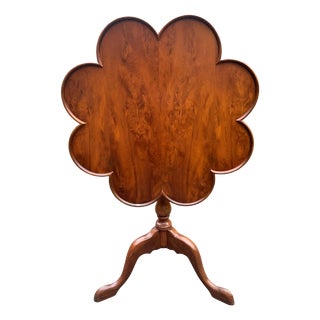 George II Scalloped Edged Tripod Tilt Top Table, 1890s For Sale