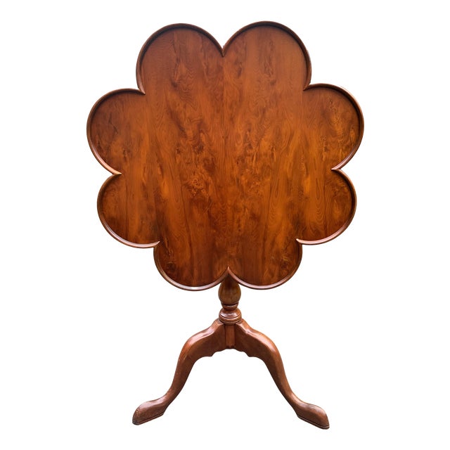 George II Scalloped Edged Tripod Tilt Top Table, 1890s For Sale