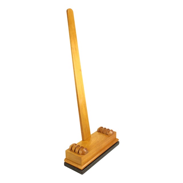 Fine Walnut Wood & Green Granite Custom Handcrafted Display Easel Picture Stand For Sale