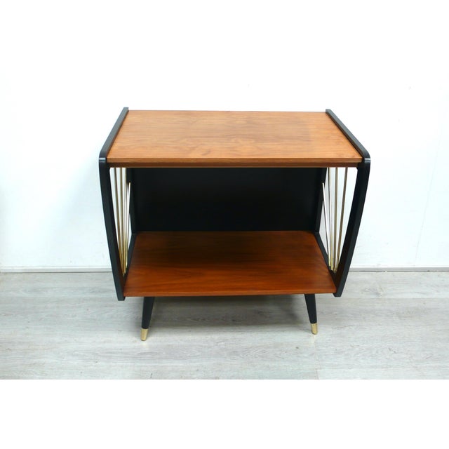 Mid-Century Modern Side Table with Shelf, 1950s For Sale - Image 4 of 6