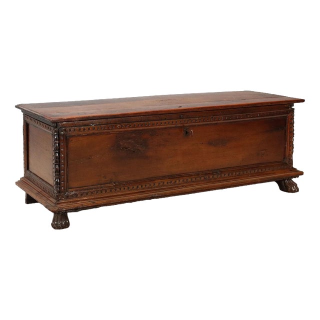 18th Century Walnut Chest with Moldings For Sale