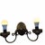 Vintage brass two light electric wall sconce. The two arms boast a lovely shape coming from the ornate center medallion...
