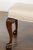 19th Century English Mahogany Upholstered Stool with Cabriole Legs For Sale - Image 12 of 12