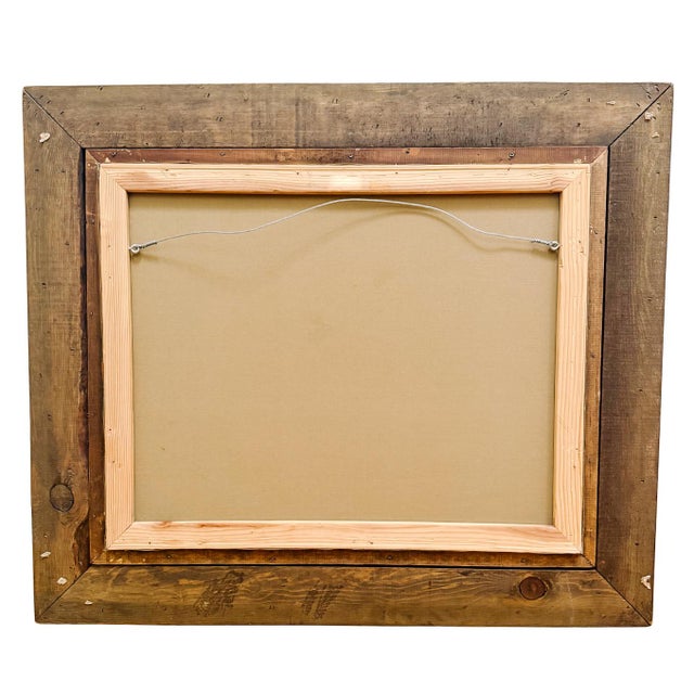 Early 20th Century Large Scale Mid-Century Dutch Street Scene Oil on Canvas Painting After Willem Koekkoek For Sale - Image 11 of 11