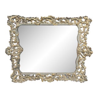 Heavily Carved Wall Mirror For Sale