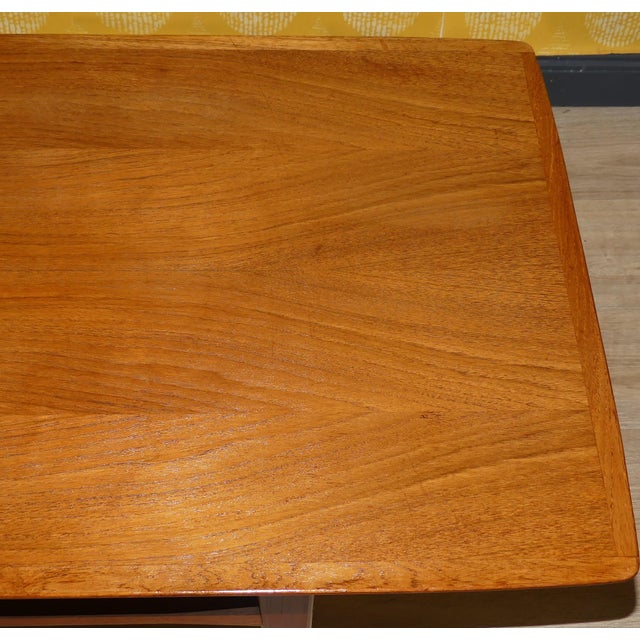 Vintage Teak Coffee Table with Shelf, 1960s For Sale - Image 10 of 14