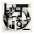 20" X 20" Black and White Abstract Minimalist Limited Edition Print For Sale