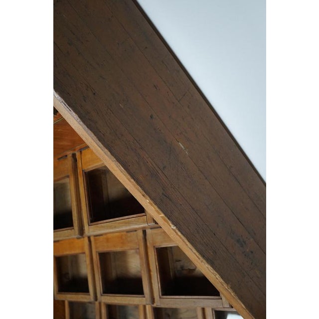 Brown Large Dutch Beech Haberdashery Shop Cabinet, 1920s-1930s For Sale - Image 8 of 18