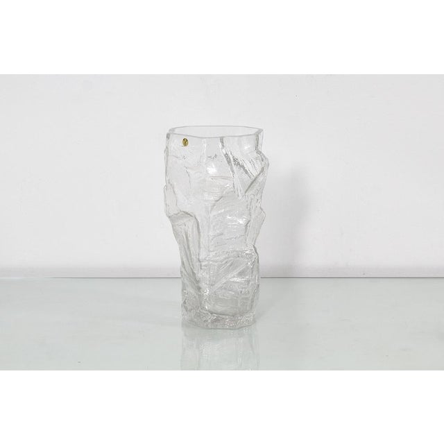 Mid-Century Modern Mid-Century Glacier Glass Vase from Peill & Putzler, Germany, 1970s For Sale - Image 3 of 12