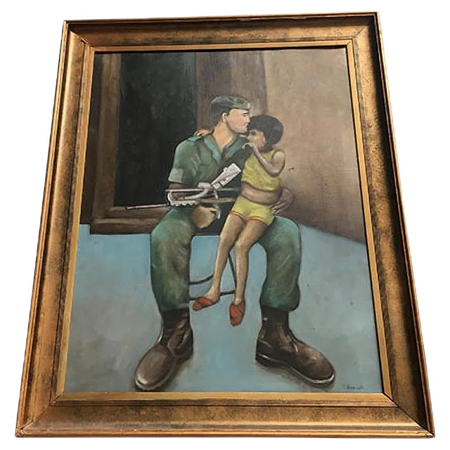 Oil Painting on Canvas- Landscape by J. Overath For Sale