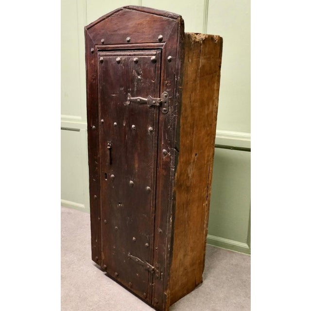 Rustic Alcove Cabinet in Oak For Sale - Image 4 of 10