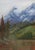 Rustic Late 20th Century Mountain River Landscape Painting For Sale - Image 3 of 3