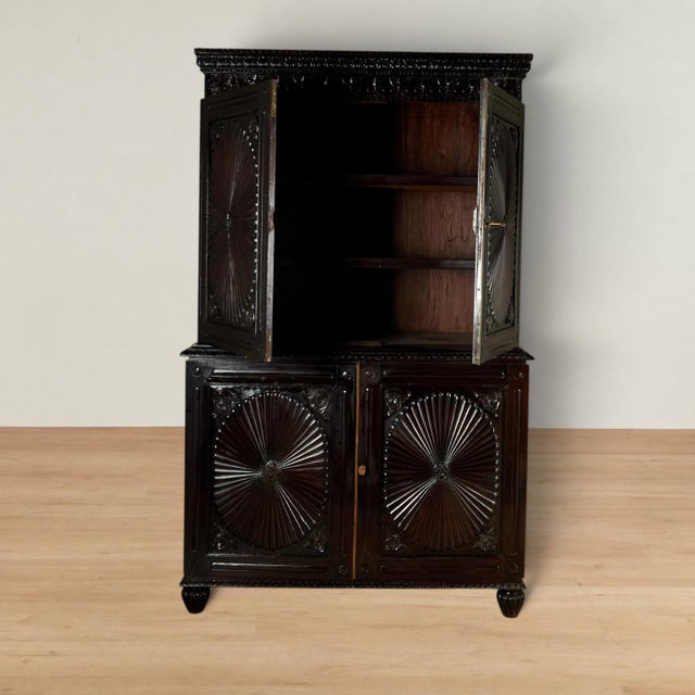 English Antique Anglo Indian Cabinet For Sale - Image 3 of 13